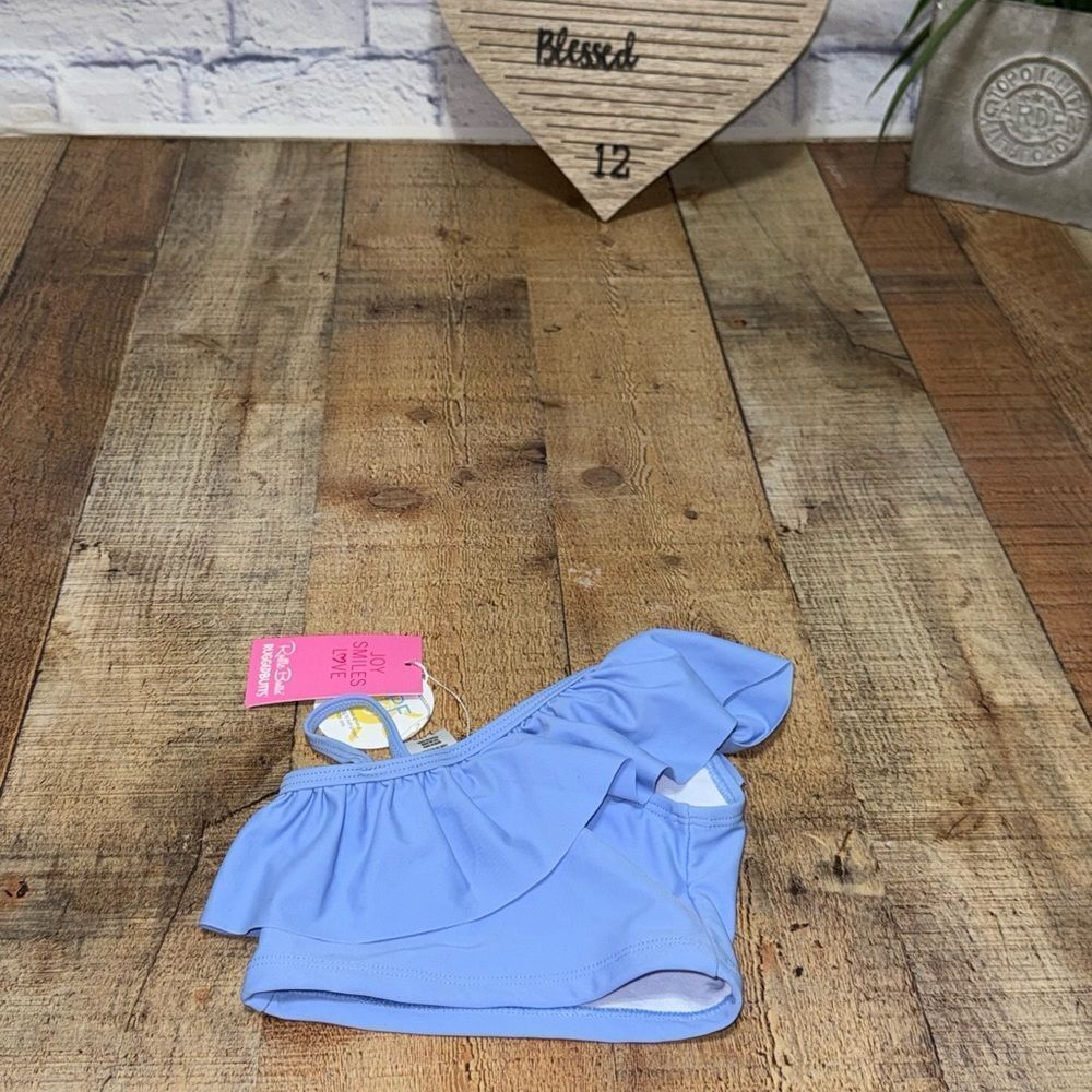 Nwt rufflebutts one shoulder ruffle tankini‎ top only